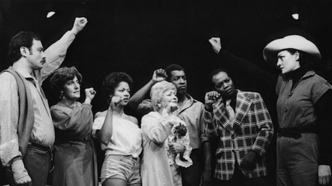 The Detroit Rep is a stage that doesn't shy away from politics. This photo is of their 1977 production of 'Sunday Revollution.'