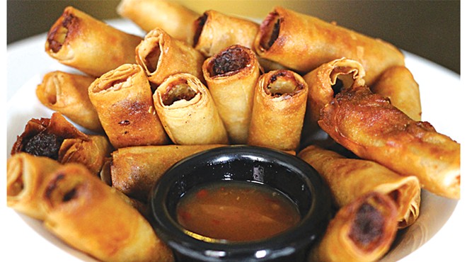 Taste of Manila serves these lumpia, which combine meat, deep-frying, and a tangy dipping sauce into a dish that seems almost tailored to American tastes.