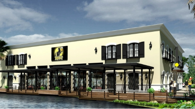 A rendering of the HopCat in Florida, where you can sip on fruity drinks in the sun unlike here in Michigan.
