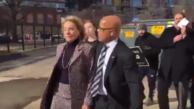 VIDEO: Protestors just stopped Betsy DeVos from entering a D.C. school