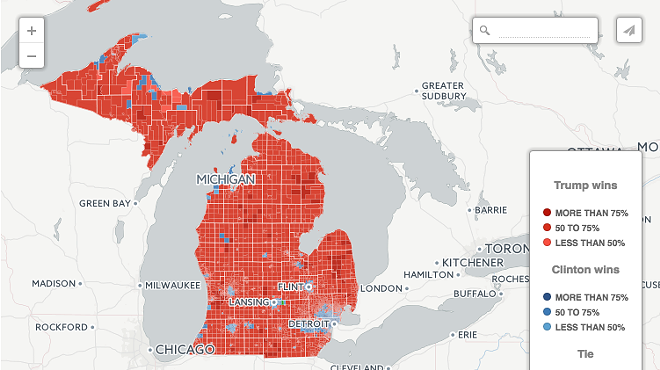 New interactive map shows just how politically divided Michigan really is