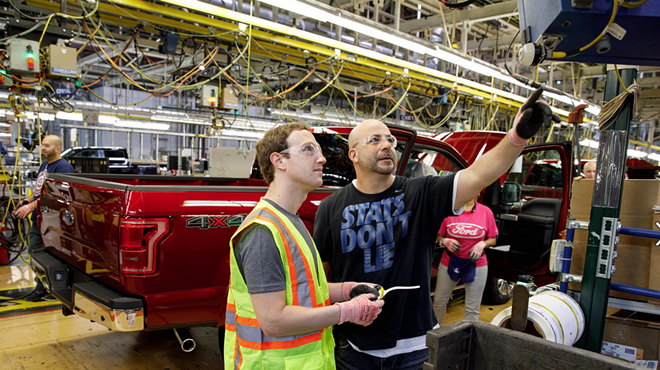 Mark Zuckerberg works at Detroit area factory for a day, realizes it's hard