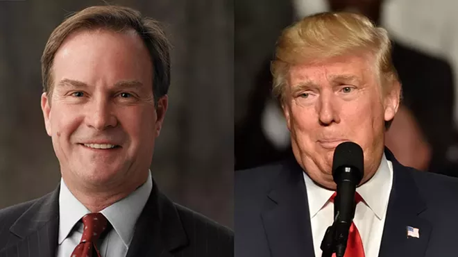 Michigan Attorney General Bill Schuette, President Donald Trump.