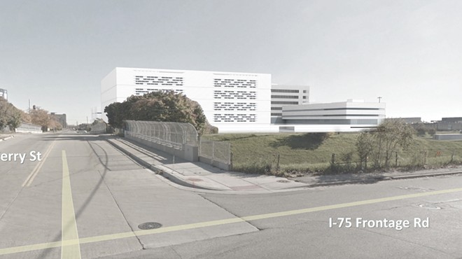 Digital rendering of proposed jail and criminal justice complex near I-75 and E. Ferry Street.