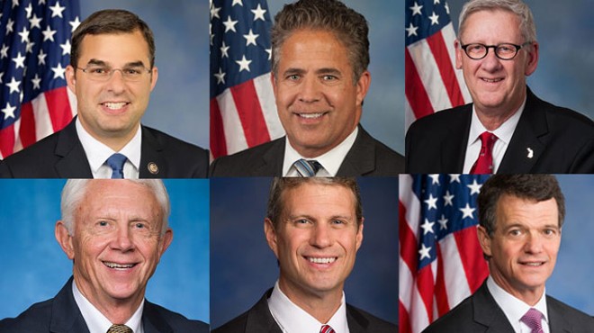 The nine white men who make up the Republican Congressional delegation from Michigan.