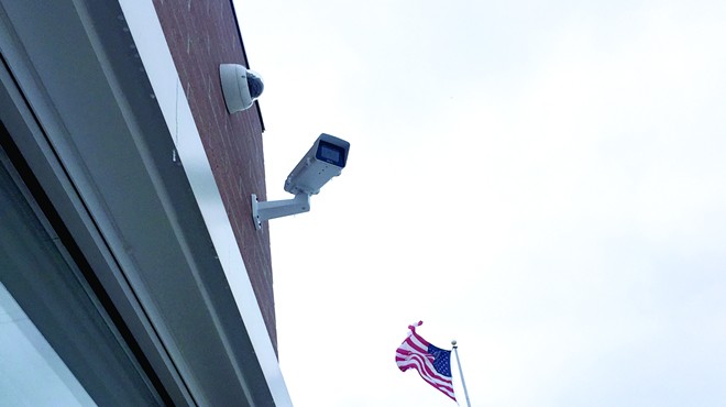 Project Green Light camera at a McDonald’s on Eight Mile in Detroit. More than 230 businesses have invested thousands of dollars in the real-time surveillance program by Detroit police.
