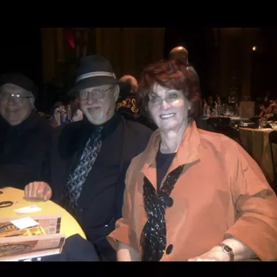 Millie Coffey with husband Dennis Coffey at the Detroit Music Awards.
