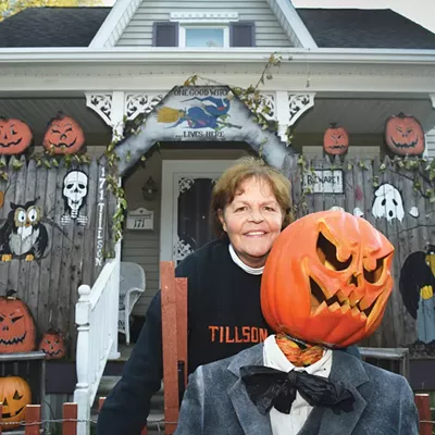 Vicki Lee, the “good witch” who started a tradition of Halloween decoration on Tillson Street in Romeo.