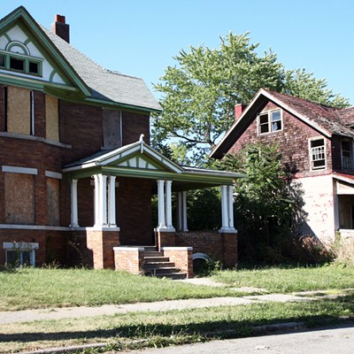 Abandoned homes in Detroit are being torn down at a faster rate due to a Federal grant for demolition.