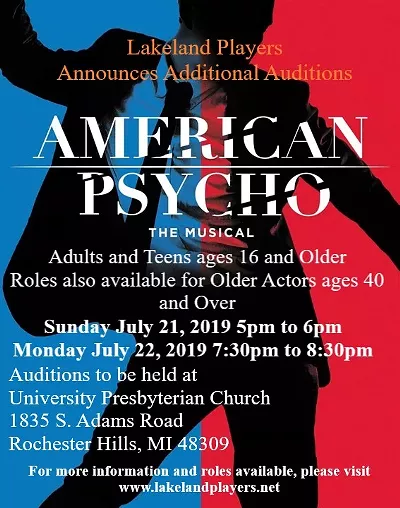Image: American Psycho: The Musical casting call