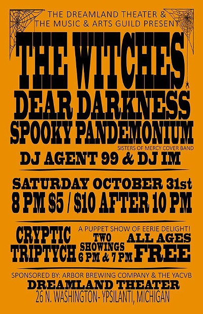 The Cryptic Triptych, The Witches, Dear Darkness, Spooky Pandemonium