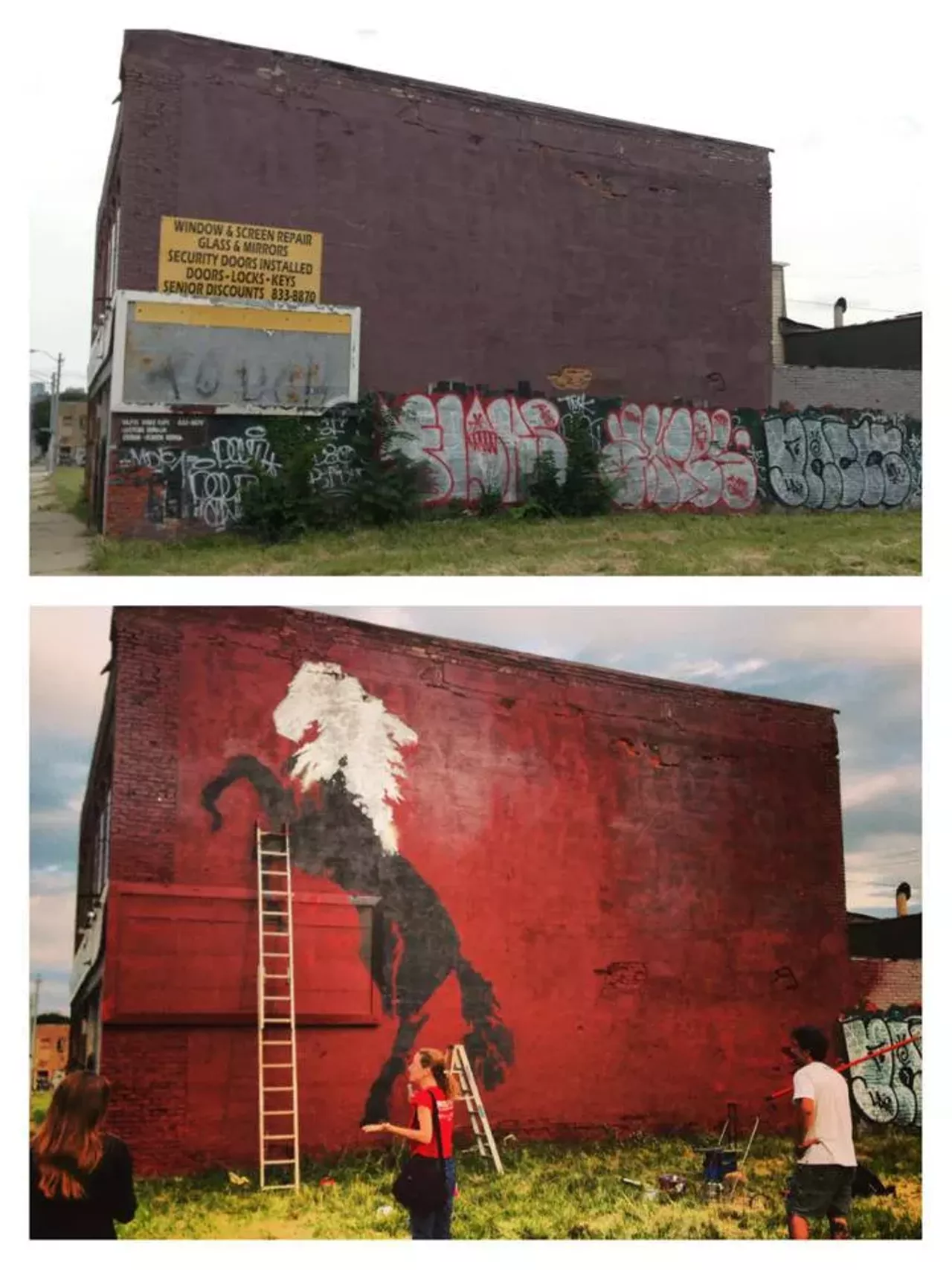 Image: 10 Amazing Before and After Graffiti Murals