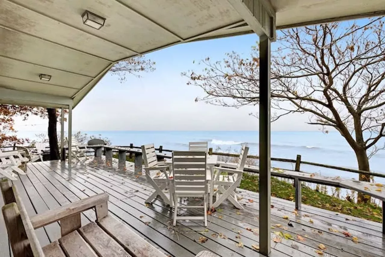 Quaint lakefront cottage in Fennville 6 guests, 2 bedrooms, 6 beds, 1 bath $469 per night If Lake Michigan is among your top three Great Lakes, look no further than this quaint lakefront cottage in Fennville which offers stunning lake views. This home has everything you need for a perfect getaway. Outside there is a private hot tub, and lakefront firepit. The cabin is a short drive from Saugatuck and South Haven. Photos via Airbnb.com