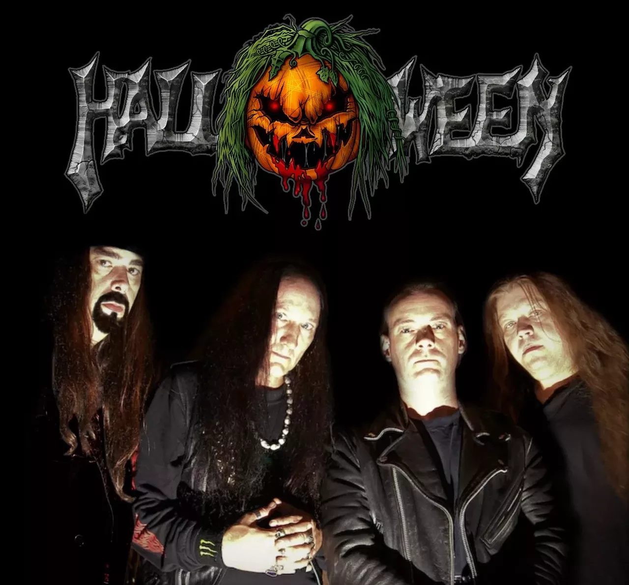 Halloween “Trick or Treat” Detroit’s own heavy metal titans Halloween generally come together to play a show around the holiday after which they are named. Don’t confuse them with German band Helloween, although both bands use a pumpkin on their logos. Halloween has been together since ’83, toying with over-the-top trash horror imagery and releasing songs with names like “Trick or Treat.”