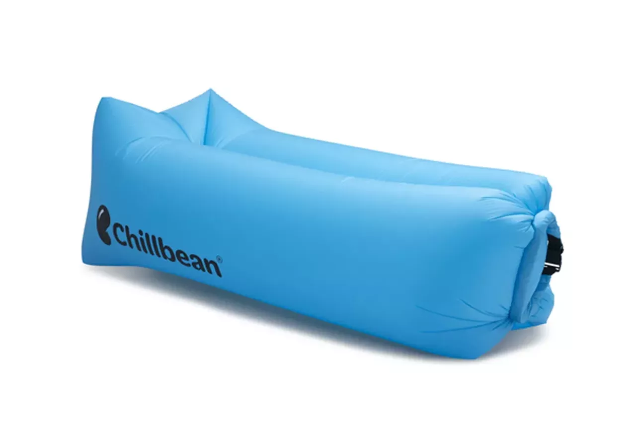 Chillbean Air, Chillbean, $89 810-333-1832; chillbean.com Whether you&#146;re lounging on the lake or on the rocks or at Electric Forest, Chillbean&#146;s easy-to-inflate, parachute-nylon lounge chair ensures comfort, durability, and absolute chillness. (Photo courtesy of Chillbean)