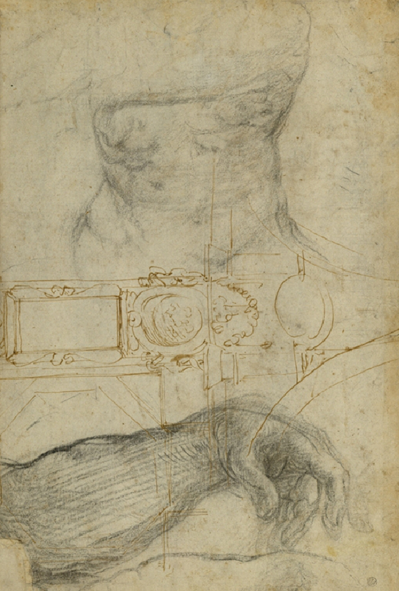 Scheme for the decoration of the ceiling of the Sistine by Michelangelo Buonarroti: $12M-$20M