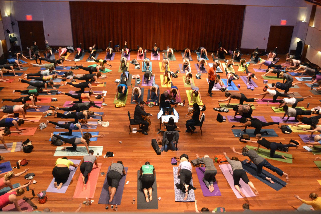 Sunday, 2/21
Om @ the Max
@ Max M. Fisher Music Center
Let the Brahm Festival continue! This event combines the melodic and soothing music of German composer Brahm and the art of yoga into one (hopefully) relaxing event. Certified yoga instructor and DSO librarian Ethan Allen will lead a group yoga session open to all experience levels while accompanied by Brahm&#146;s chamber music performed live by members of the DSO. For all yoga enthusiasts, this is a truly special event and a unique way to get into a downward dog.   
Starts at 11 a.m.; 3711 Woodward Ave., Detroit; 313-576-5111 dso.org; tickets are $25.  (photo via DSO's tumblr)