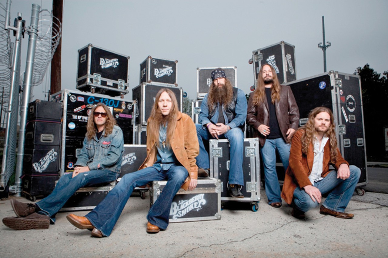 Blackberry Smoke
Take a look at the members of Georgia band Blackberry Smoke, and we bet you can guess who they have opened for in the past. Yup, that list includes ZZ Top, Lynryd Skynyrd and the Zac Brown Band. If they haven’t played with the Allman Brothers Band and the Drive-By Truckers yet, you can bet that they will in the future. Perhaps Kid Rock too. So this Southern rock and country band has been active since 2000, has three albums out, and is signed to Zac Brown’s Southern Ground label. The most recent record, 2012’s The Whippoorwill, saw the band earning comparisons to Molly Hatchet and Blackfoot. Do with that what you will. St. Andrew’s Hall, Detroit. $18.