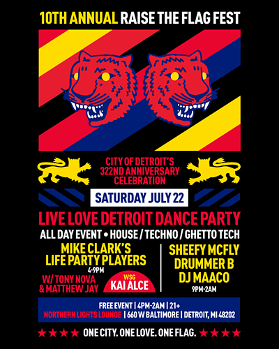 Image: 10th annual Raise the Flag Fest: Live Love Detroit Dance Party