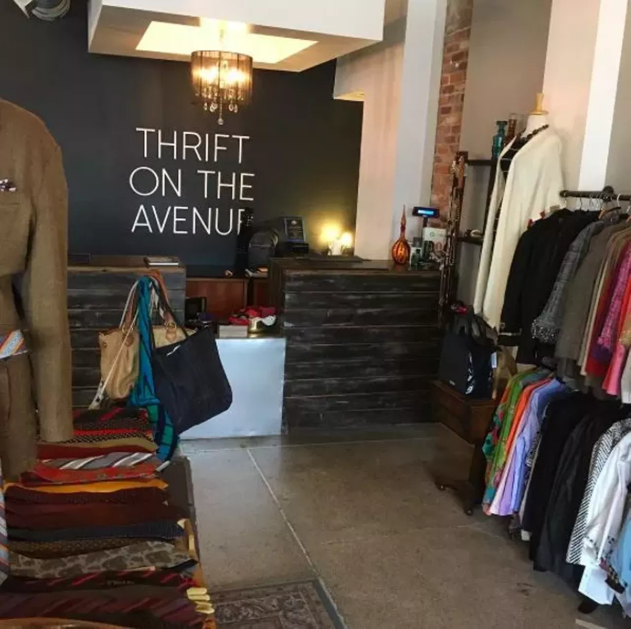 Thrift on the Ave 4130 Cass Ave A premier resale shop with a very upscale feel. Located in Midtown, the owner's mission is to create an experience that redefines the normal resale shopping experience. The small, but upscale shop includes unique and avant-garde pieces that make this place a &nbsp;total winner! (photo courtesy of Thrift on the Ave Facebook page)