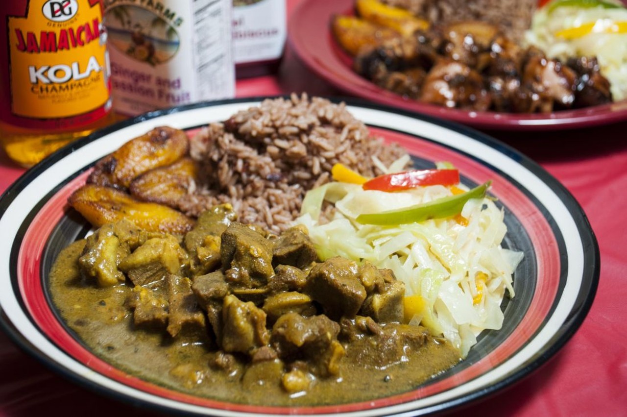 Curry goat from Jamaican Pot.