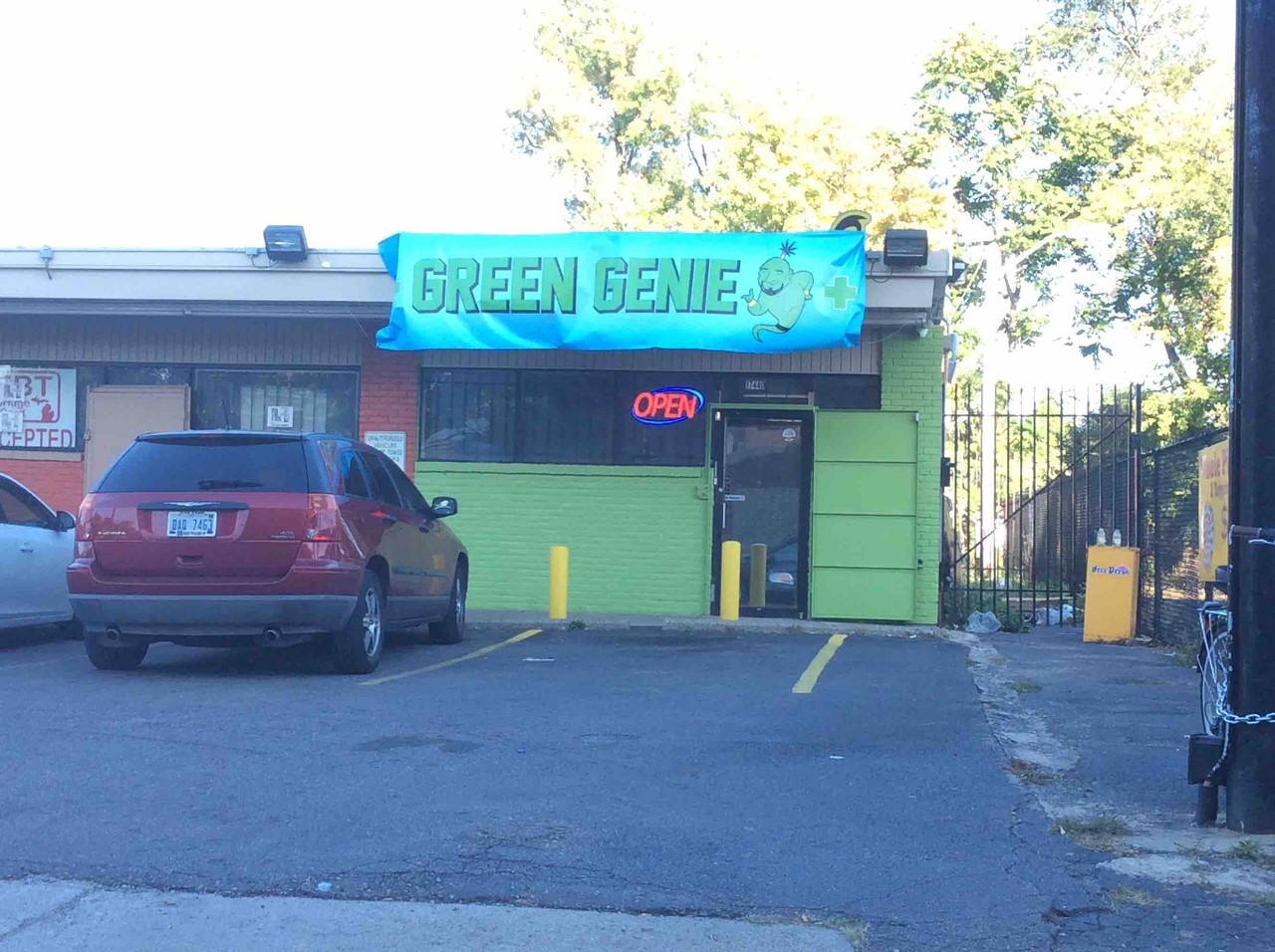 Green Genie C&#146;mon what&#146;s better than a weed genie? (17440 Lahser, Detroit -- Photo via Loveland Technologies)