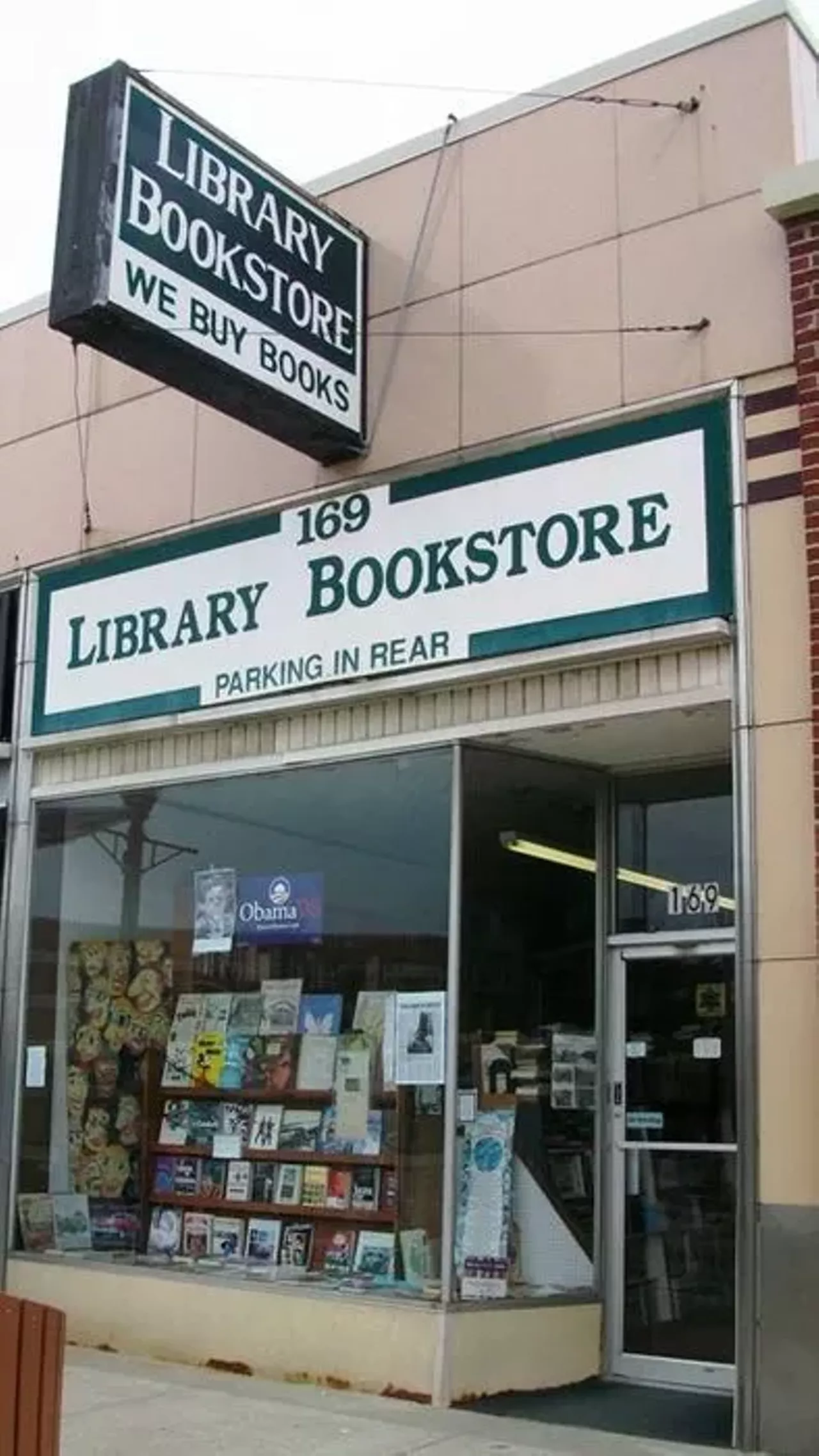 Library Bookstore Cozied up next to Java Hutt, this Ferndale bookstore is everything right about old-fashioned neighborhood bookstores. The comforting smell of used books hits you as soon as you enter, and the selection offers a little something for everyone in a compact space, walls lined with solid wood shelves packed to overflowing with titles from every genre. A true throwback, you won&#146;t find the Library Bookstore online at all. The only way to discover what it has to offer is to stop in and see for yourself. 169 W. Nine Mile, Ferndale (Photo credit: Tim H. on Yelp)