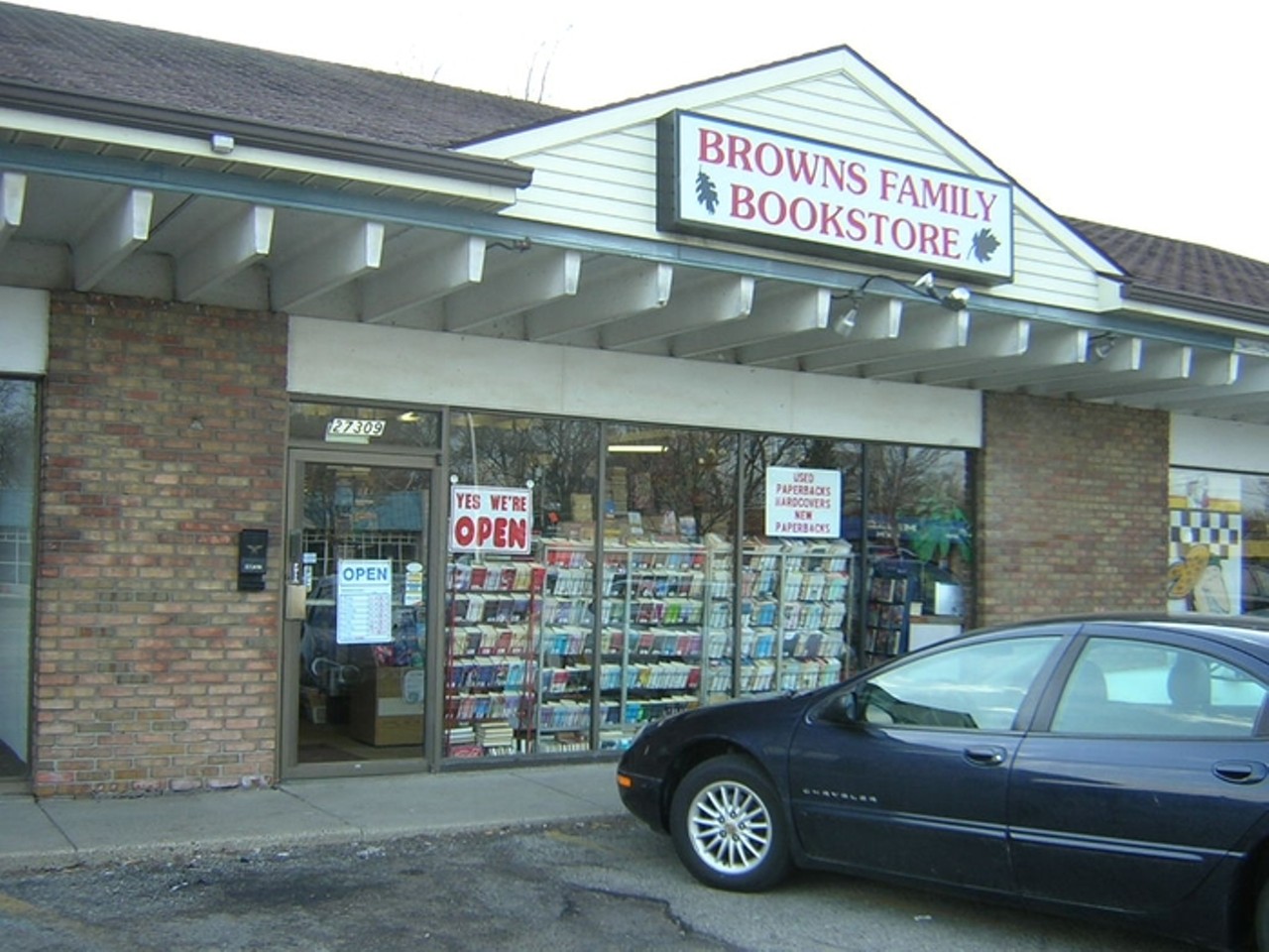 Brown's Family Bookstore
Located in a strip mall in St. Clair Shores, Brown's is the sort of place you'd pass right by unless someone told you it was worth a stop. Step inside the shop and you'll find stacks on stacks of books packed nice and tight for your browsing pleasure. With helpful store owners and that great "old book smell," Brown's Family Bookstore is well-stocked with both old and new books for every bookworm. 27309 Harper Ave., St. Clair Shores. 586-771-7370.