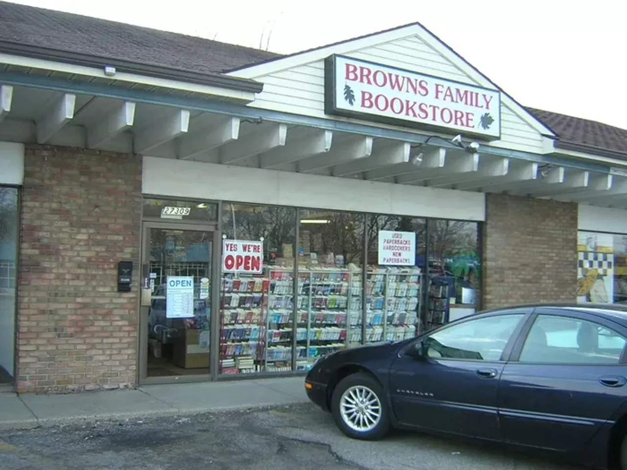 Brown's Family Bookstore Located in a strip mall in St. Clair Shores, Brown's is the sort of place you'd pass right by unless someone told you it was worth a stop. Step inside the shop and you'll find stacks on stacks of books packed nice and tight for your browsing pleasure. With helpful store owners and that great "old book smell," Brown's Family Bookstore is well-stocked with both old and new books for every bookworm. 27309 Harper Ave., St. Clair Shores. 586-771-7370.