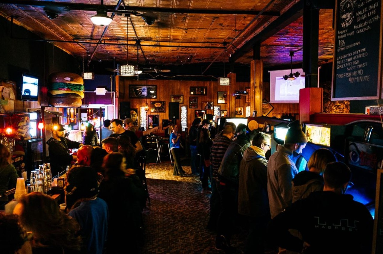 Pop+Offworld 
Thursday nights
128 Cadillac Sq., Detroit;  poppizzabar.com
Pizza, arcade, games, and karaoke? Have we died and climbed a &#147;Stairway to Heaven&#148;? Grab a pitcher, a slice, and a round of Mortal Kombat before you launch into your best rendition of &#147;Lose Yourself.&#148; (Just don&#146;t lose your gaming tokens.) 
Photo via  Offworld Facebook 