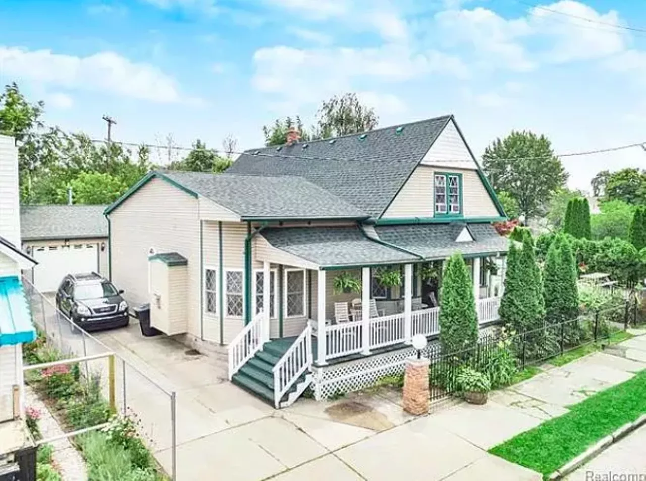 Eastern Market Mansion $500,000 2256 Leland St. Situated just a quarter of a mile from the Dequindre Cut and one mile from Eastern Market, this 5,000-square-foot home is ideally located. The home&#146;s five bedrooms and three baths clock in at just over 4,000 square feet. With a sunroom, in-ground pool, and koi pond, the luxuriously-appointed residence also offers two bidets as well as a two-story library. Photo via Zillow