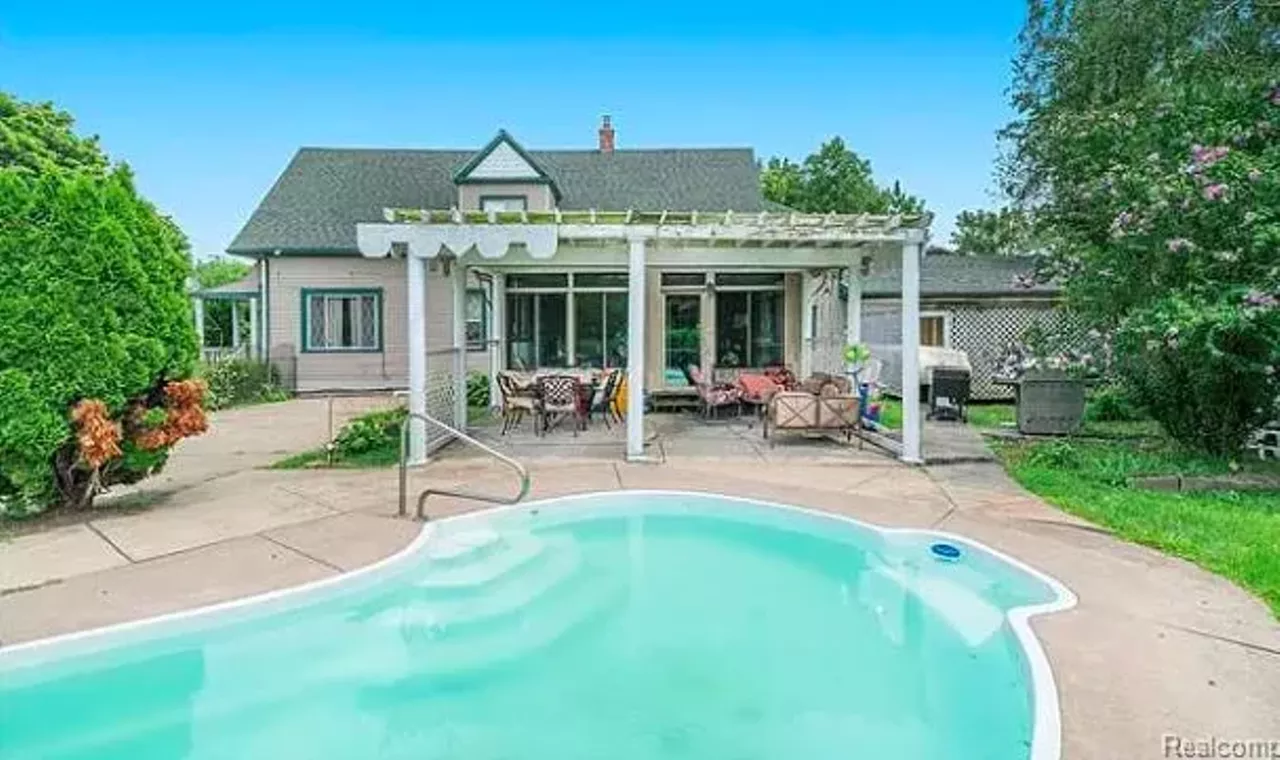 Eastern Market Mansion $500,000 2256 Leland St. Situated just a quarter of a mile from the Dequindre Cut and one mile from Eastern Market, this 5,000-square-foot home is ideally located. The home&#146;s five bedrooms and three baths clock in at just over 4,000 square feet. With a sunroom, in-ground pool, and koi pond, the luxuriously-appointed residence also offers two bidets as well as a two-story library. Photo via Zillow