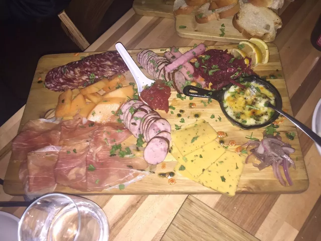  Rubbed 2015 Michigan Ave Known for artisan sandwiches and its famous charcuterie board, Rubbed is a cool sandwich joint that&#146;s got old favorites and inventive new sandwich varieties. Head over to Motor City Wine next door and pick up a bottle, you can enjoy it at Rubbed with your sandwich. (Photo credit: Amanda M., via Yelp)