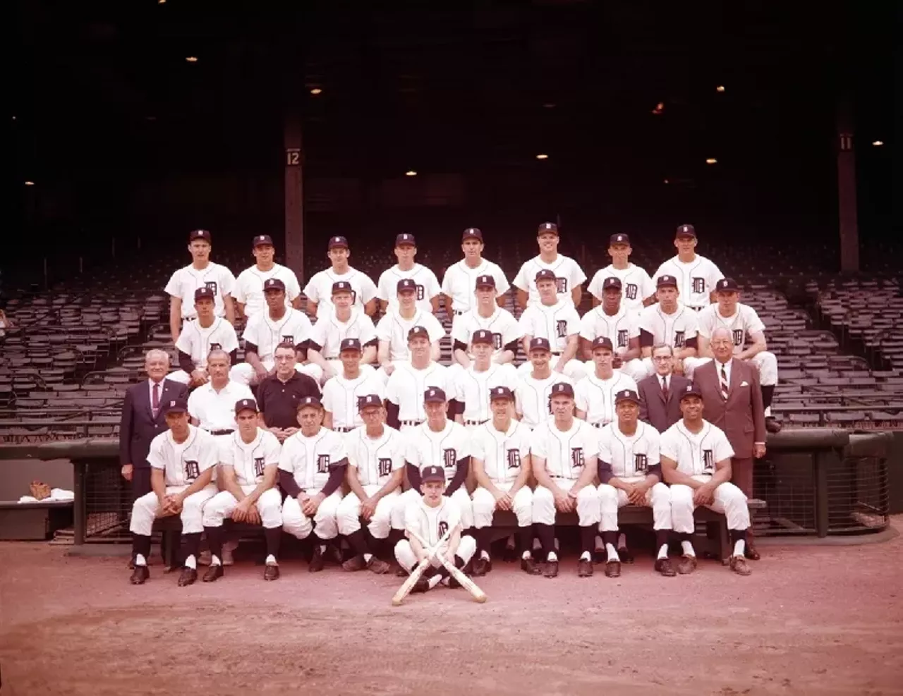 Team photo of the World Series Champion 1968 Detroit Tigers.