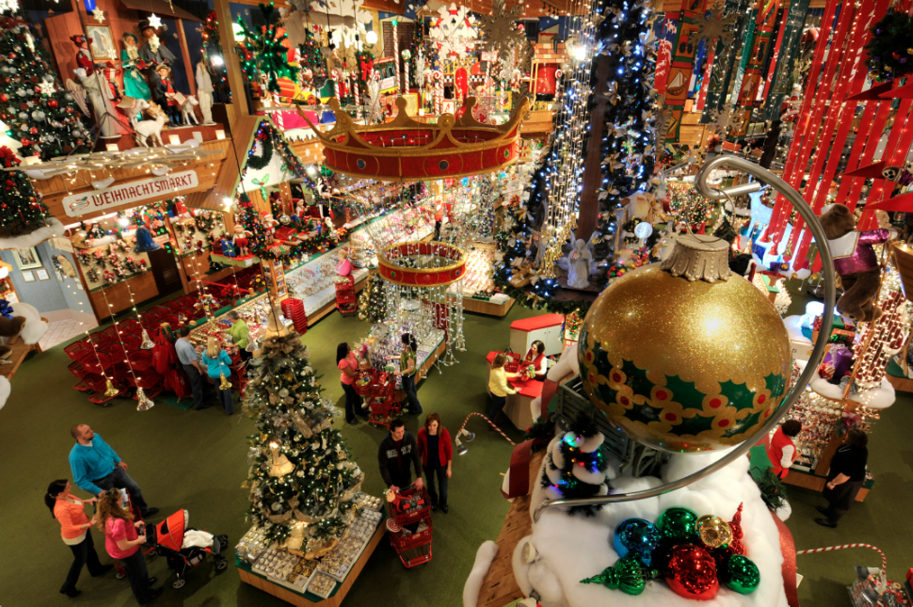 Bronner&#146;s Christmas Wonderland
Frankenmuth, Saginaw County,MI
Located in Frankenmuth, Bronners is the world&#146;s largest Christmas store and sells only Christmas items all year round. Visited by over 2 million per year and you guessed it,Thanksgiving weekend is the busiest.  
Photo via michigan.org