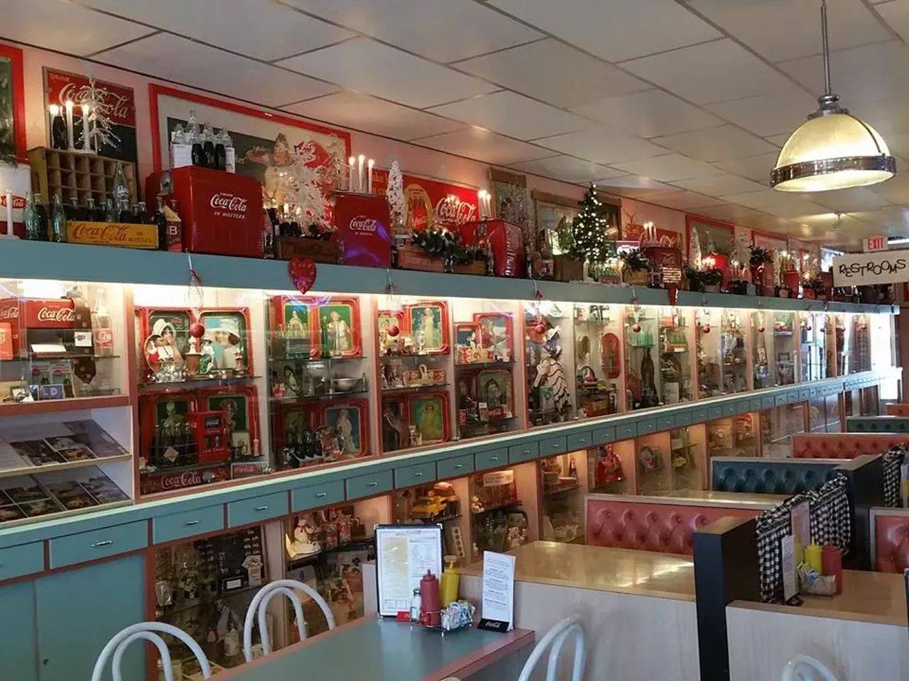  Dawson & Steven&#146;s Classic 50&#146;s Diner Grayling, MI The combination of a museum and diner features Michigan&#146;s largest collection of Coca-Cola memorabilia. The museum/diner is also known for it&#146;s 50s style interior. Photo via Facebook: Dawson & Stevens Classic Diner