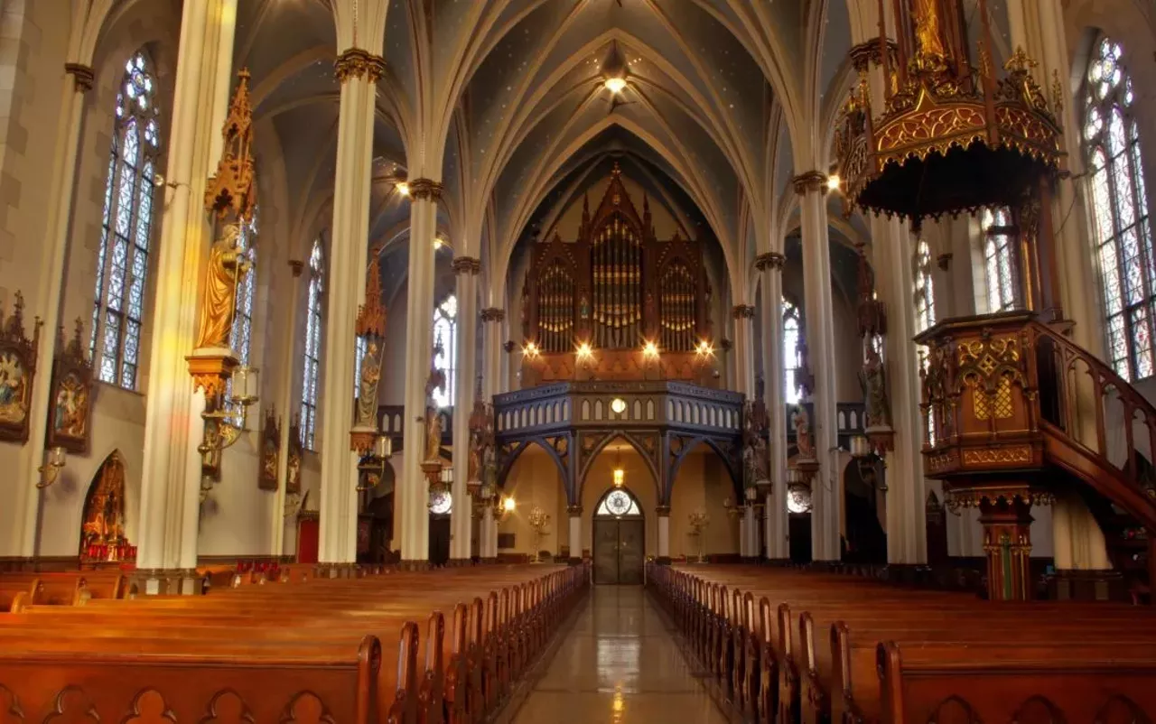 St. Joseph's Oratory This nearly 150-year-old building has been deemed a national treasure largely due to its ornate stained glass and Gothic structure. The building is now dedicated to the celebration of the traditional Latin mass. 1828 Jay St., Detroit; 313-784-9152 Photo via Wiki Commons