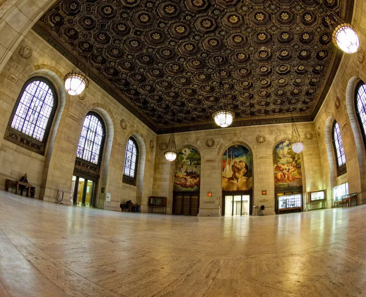 Detroit Public Library This magnificent monolith takes up an entire city block &#151; and it's worth every square inch. The main entrance is done in the Italian Renaissance-style, but the interior is where the true beauty lies. 5201 Woodward Ave., Detroit; 313-481-1300 Photo via Flickr, Mike Boening Photography