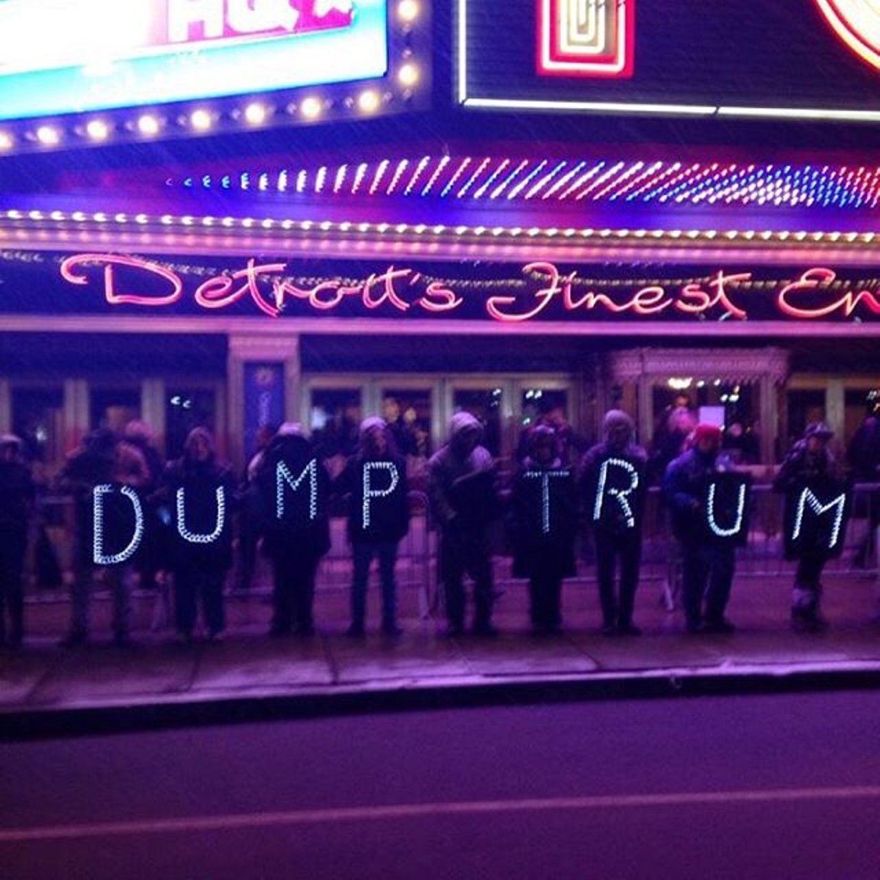 The message &#147;dump Trump&#148; echoed loud and clear along the street, uniting protesters against a common enemy. Photo via Instagram user @nyjusticeleague