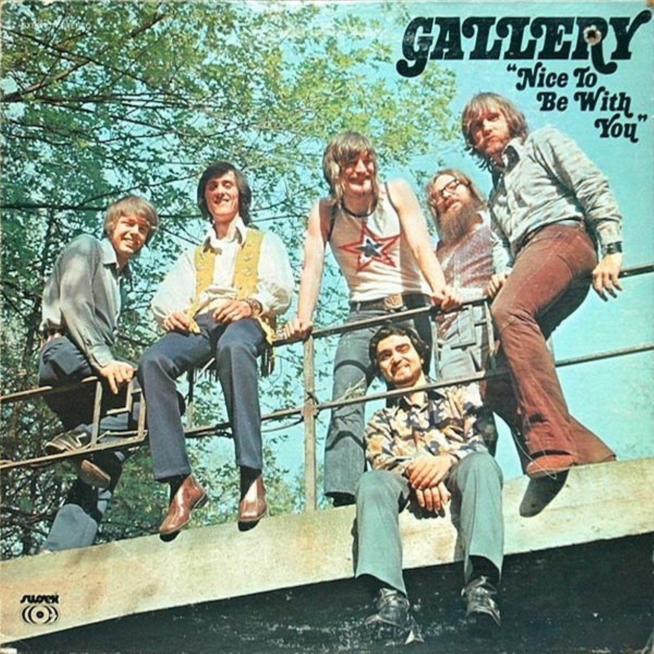 Gallery - &#147;It&#146;s So Nice To Be With You&#148; 
Give this good-time, soft-rock hit a spin and see if it reminds you of anything Detroit. The sunny lyrics, the soulful pedal-steel, the aw-shucks delivery of vocalist Jim Gold all sound like they're inspired by other regions. But it's a purely Detroit disc, with Dennis Coffey on the boards and allegedly all recorded at GM Studios in East Detroit.