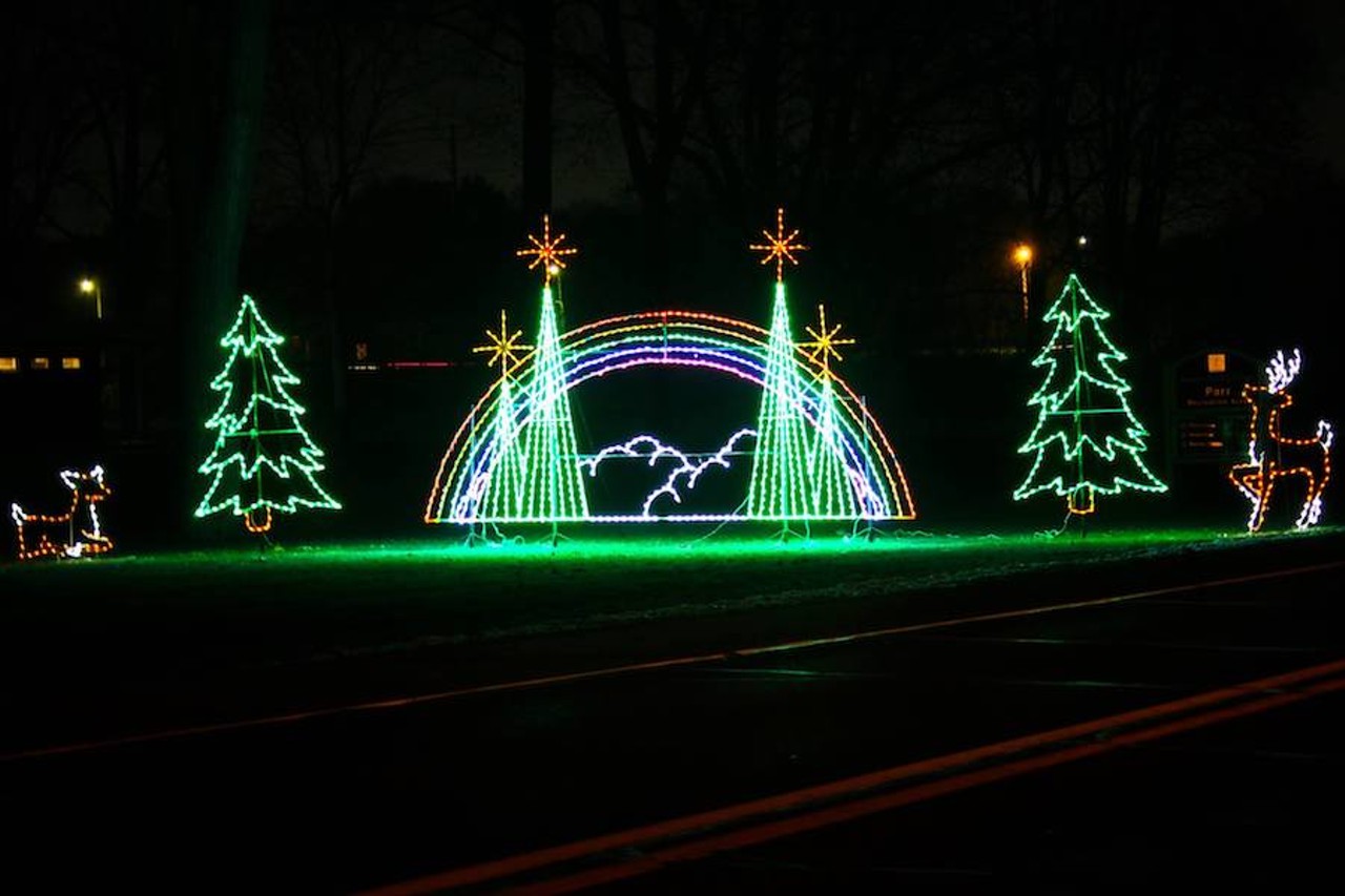 Wayne County Lightfest
7651 Merriman Rd., Westland; 734-261-1990; Facebook.com/WayneCountyParks; Tickets are $5 per car.
Ho-ho-holy reindeer crap! This year, Hines Park will get a holiday makeover when it transforms into Wayne County Lightfest. The scenic drive-thru event will feature nearly 50 larger-than-life animated holiday displays. The Fest will be available for visitors Wednesday-Friday from 7 p.m.-10 p.m. and Saturday and Sundays from 6 p.m.-10 p.m. The event will run through Dec. 31, but will be closed on Christmas Day. 
Photo via Wayne County Parks/Facebook
