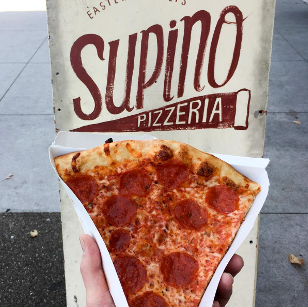 Supino Pizzeria, 2457 Russell St.
Dave Mancini put the slice on the map at his Eastern Market joint. His crusty, thin slices range from the simple cheese or pepperoni, to the creative daily specials.
Photo via @michewsbrews