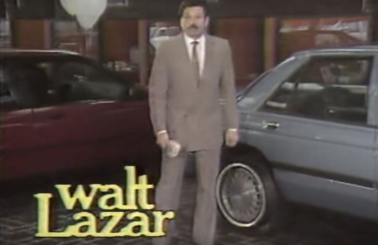 Walt Lazar Chevrolet: "Super, Super Dealer"
Speaking of jingles, the Walt Lazar Chevrolet jingle gets a reprise in this old spot, though not with the big finish. Search a little beyond this spot and you'll find some wag has remixed it for some laughs.
Video and photo courtesy of YouTube. 