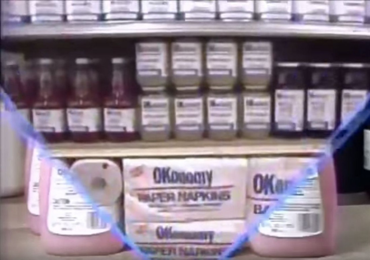 Chatham Supermarkets: "OKonomy Brand"
Why buy big-name products when you can buy more off-brand stuff? (Was buying less not an option in 1980?) 
Video and photo courtesy of YouTube. 