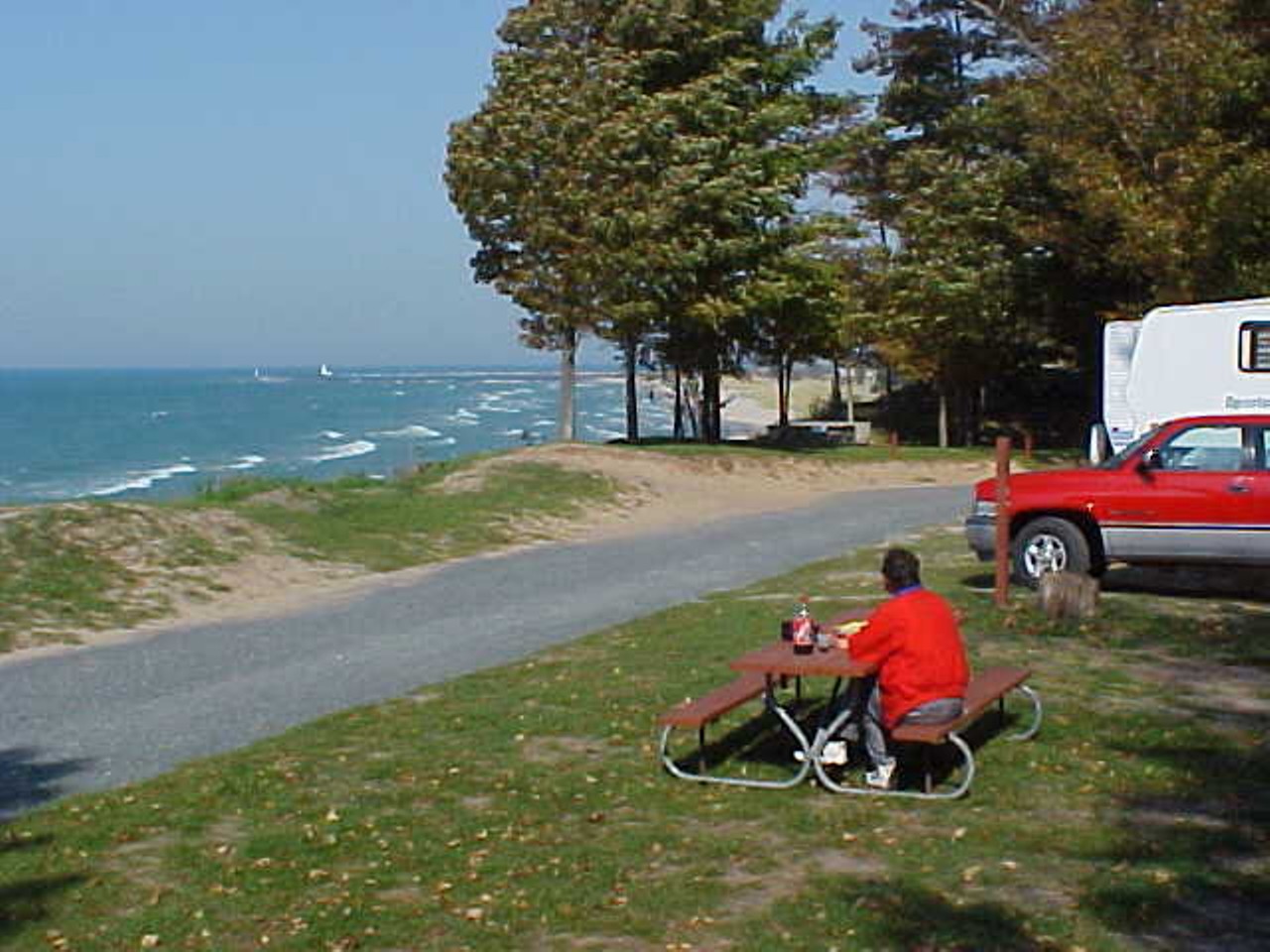 Buttersville Campground991 S. Lakeshore Drive
Ludington, MI 49431 | (231) 843-2114This 18.5 acre, state-licensed campground is situated on the bluffs overlooking Lake Michigan. It's beautiful, it's wooded but beachy, and hey, the name doesn't get any better. Campsites are available May through October, with limited sites available for reservation. Call after May 1 for reservations. (Photo via Facebook, Buttersville Campground)