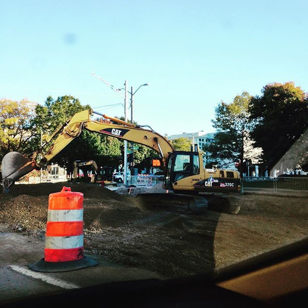 Construction sites
You might end up unknowingly making out in front of an orange cone and caution tape with the amount of construction going on downtown. Thanks M-1 rails for making Woodward a living hell to drive down. (Photo courtesy of Instagram user shaunautumn)