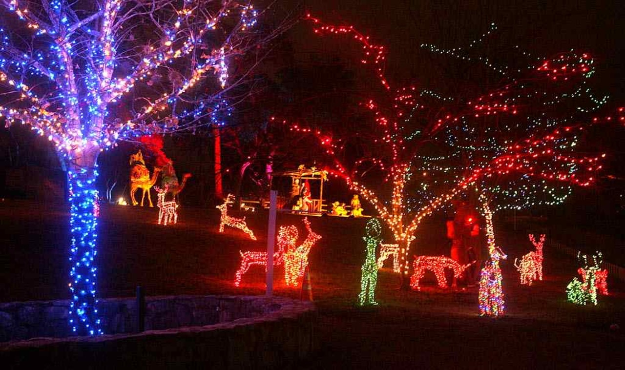 Trail of Lights
7683 S Croton Hardy Dr., Newaygo; 231-652-4642
The Trail of Lights has relocated this year and joined forces with the River Valley Chamber of Commerce. The new show which is still "to be announced" will be held in Croton at Croton Township Campground and will be a drive-thru Christmas show. The show starts Friday, Nov. 24 from 5-9 p.m. and will continue every Friday and Saturday night until Dec. 30.
Photo via Facebook user Trail of Lights Christmas Stroll