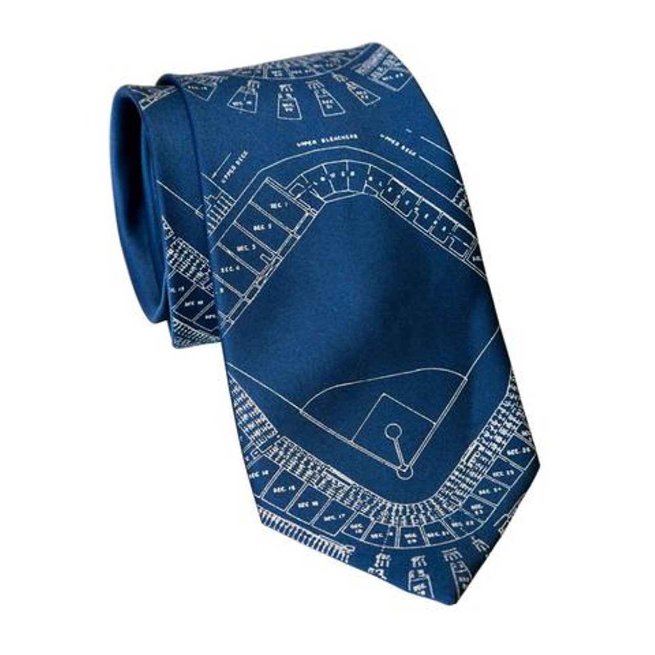 Navin Field blueprint necktie, $36.