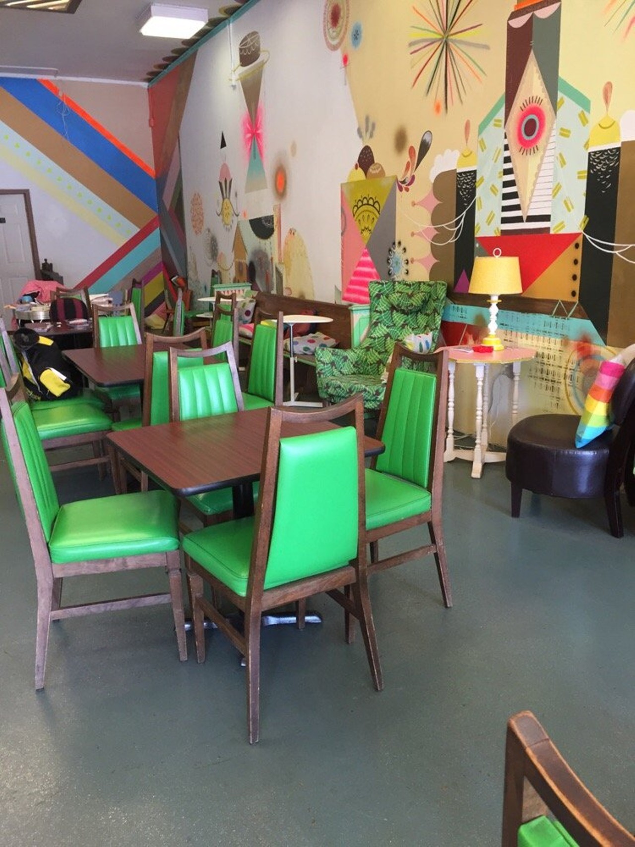 Good Cakes and Bakes, 19363 Livernois Ave. Walk into this bakery (which sits on the same block as Kuzzo's) and you're transported to a children's wonderland, with bright, splashy decor and a smiling greeting from owner April Anderson, who's baked delights focus on local, organic ingredients. (Photo by Yelp user Max M.)