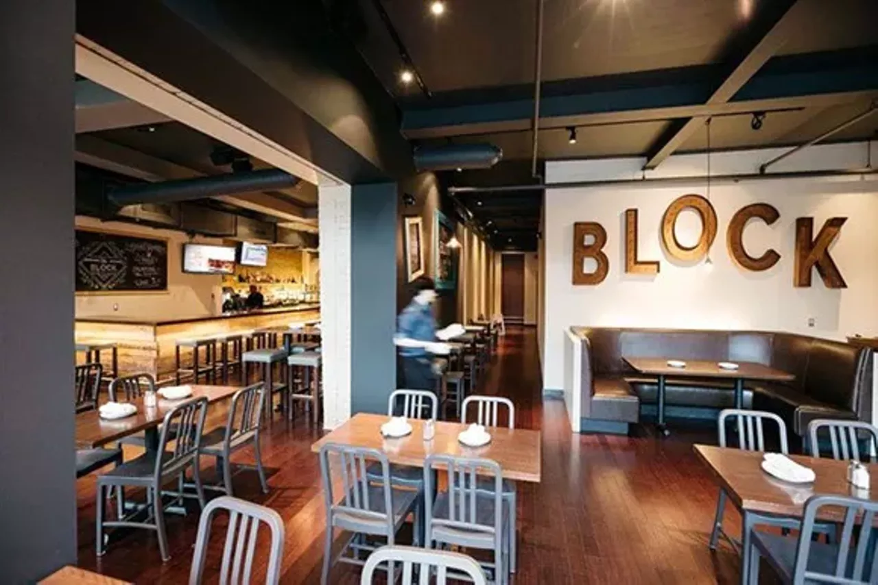 The Block, 3919 Woodward Ave. This gastro pub-style establishment launched last fall under the ownership of George Stewart and Michael Byrd, who also own the Garden Theater. It's a more casual setting than its short-lived predecessor, Midtown Grille, with gourmet chicken wings, burgers, and other bar snacks among its menu offerings.